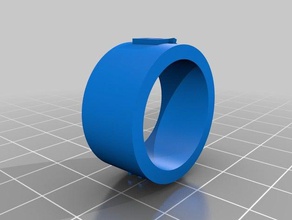 doctor bad wolf ring jewelry 3d print model - Mito3D