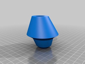 Lampe geformte vase Skulpturen 3d print model - Mito3D