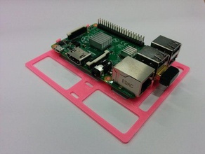 raspberry pi 2 alu scatola di montaggio l'elettronica custodia 3d print model - Mito3D