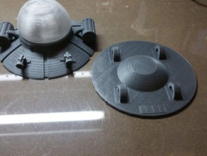 placa inferior neverendingtoasts rick morty nave espacial esculturas 3d print model - Mito3D