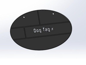 hundemarken köpek etiketleri moda 3d print model - Mito3D