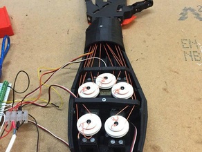 inmoov hand dual track servo pulleys robotics 3d print model - Mito3D