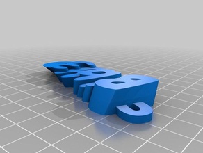 keyringbilby3d de l'organisation personnalisé 3d print model - Mito3D
