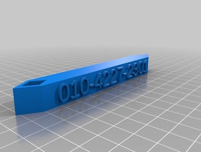 mein customized Gepäck Tags Schlüsselanhänger 3d print model - Mito3D