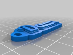 il mio personalizzato multiline tag portachiavi organizzazione 3d print model - Mito3D