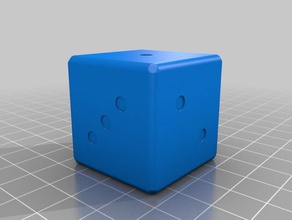 my customized dice hollow solid 3d print model - Mito3D