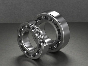 rolamento de esferas criado cadenas engenharia 3d print model - Mito3D