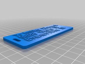 meine trinitycustomizer version des Gepäck-label - Organisation angepasst 3d print model - Mito3D
