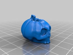 abóbora crânio v3 remix brincos 3d print model - Mito3D