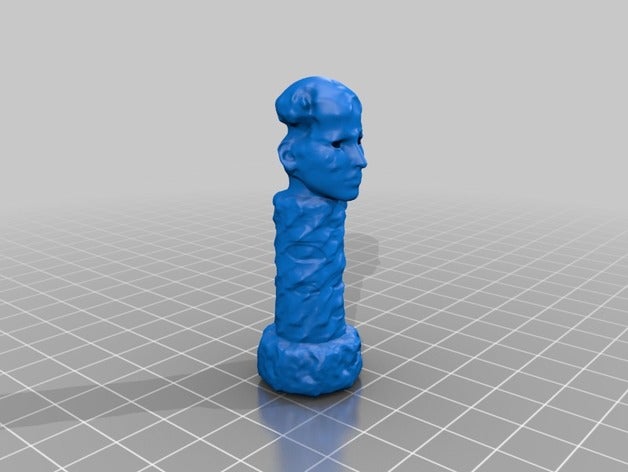 la cabeza de columna las esculturas resumen art sculture estatua 3D print model - Mito3D