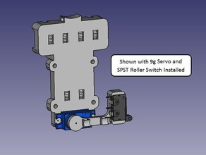 prusa i3 45mm x-transporte integrado en el soporte del servo 3d de la impresora partes Servo 9g auto cama nivelación folgettech mindrealm 3d print model - Mito3D