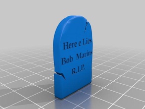 my customized head stone grave models 3d print model - Mito3D