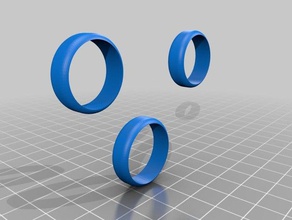 fraternité de l'anneau anneaux 3d print model - Mito3D