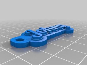 johny organización personalizado 3d print model - Mito3D