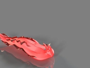 nudibranco sea slug sculture oceano lumaca 3d print model - Mito3D