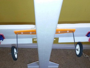 landing gear bracket rc airplane vehicles radio control 3d print model - Mito3D