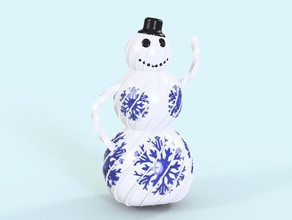 snow bro sculptures christmas fusion360 holiday man snowman 3d print model - Mito3D