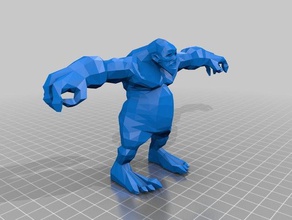 ogre, troll modelli 120mm 15mm 18mm 28mm fantasia monster multiverso da tavolo wargame warhammer 3d print model - Mito3D