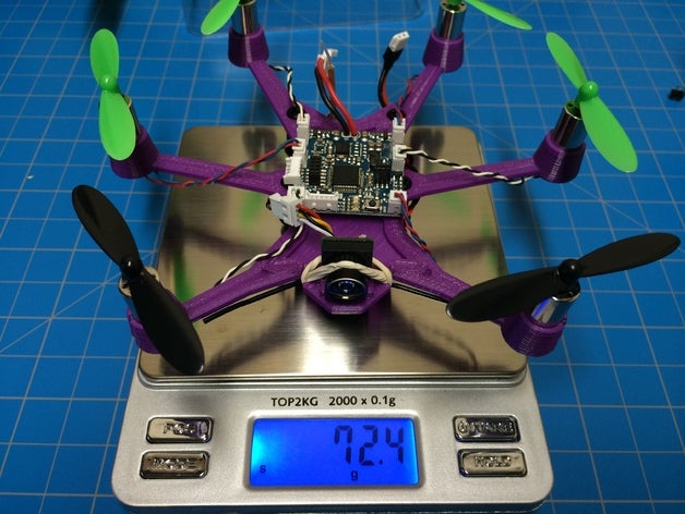 135mm hexacopter frame rc des véhicules fpv racer multicopter multirotor 3D print model - Mito3D