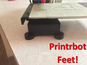 printrbot simple metal feet 3d printer accessories best grip popular strong universal 3d print model - Mito3D