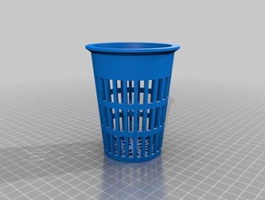 meine angepasste parametrische net-pot-net-cup-Hydroponik, aeroponics fogponics outdoor Garten 3d print model - Mito3D