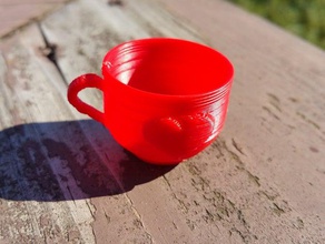 Tee-cup-remix ohne 18 Spielsets Mädchen Teetasse 3d print model - Mito3D