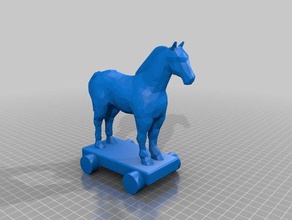 trojan horse remix sculptures 3d print model - Mito3D