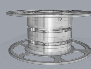 anpassbare spool-tool - Elektronik Kabel Kabeltrommel Kabel-Spule lab 3d print model - Mito3D