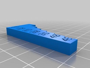 my customized overhang test print 3d printing tests 3d print model - Mito3D
