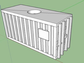 contenedor de envío brio vagón juguete juego accesorios tren la madera 3d print model - Mito3D
