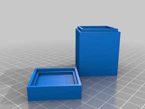 mi personalizados poligonal cuadro lid2 contenedores 3d print model - Mito3D