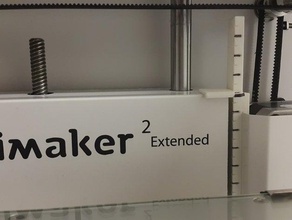 ultimaker baskı cetveli 3d yazıcı aksesuarlar aksesuar ultimaker2 3d print model - Mito3D