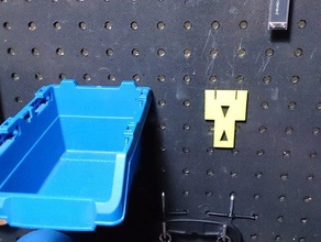 pegboard bin holder tool holders boxes 3d print model - Mito3D