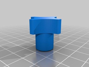 el tornillo de pulgar w6mm agujero partes 3d print model - Mito3D