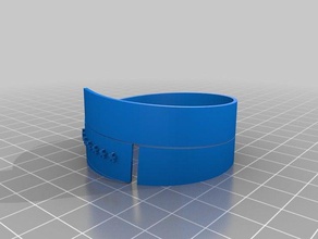 meine angepasste Spirale Gedicht Armband mark 2 Kunst 3d print model - Mito3D