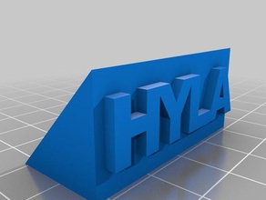 hyla Typenschild office 3d print model - Mito3D