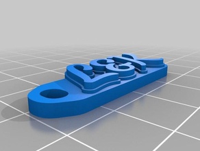 l&k zinciri basit anahtar organizasyon özelleştirilmiş 3d print model - Mito3D