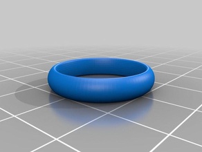 basic band rings customized 3d print model - Mito3D