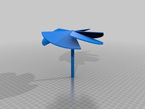 5 finned propeller rc vehicles customized 3d print model - Mito3D