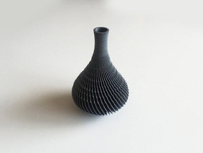 twirl vase 6 containers 3d print model - Mito3D