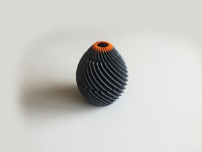 twirl vaso 37 contentores 3d print model - Mito3D