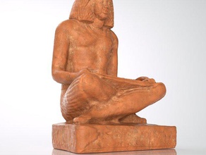 l'egypte de l'écrivain sculptures ancienne égyptien 3d print model - Mito3D