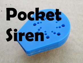 Tasche Sirene - Spielzeug Spiele noisemaker turbine whistle 3d print model - Mito3D