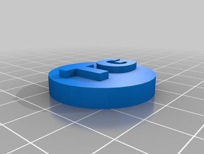 initial stamp coins badges 3d print model - Mito3D