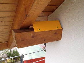 anti bird nesting cover roof beam outdoor garden 3d print model - Mito3D