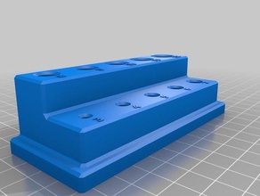 small metric drill bit rack 3d printing holder stand tool 3d print model - Mito3D