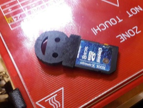 titular memoria sd 3d a impressora os acessórios cartão de memória 3d print model - Mito3D