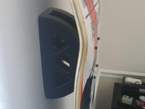 skateboard wall mount display decor 3d print model - Mito3D