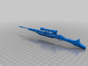 copy nuclear-powered laser hunting rifle 3d printing 3d print model - Mito3D