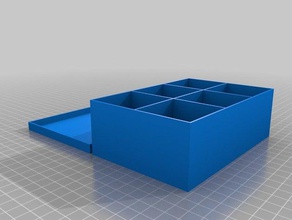 45mm sq x2x3 du couvercle de la boîte l'organisation personnalisé 3d print model - Mito3D